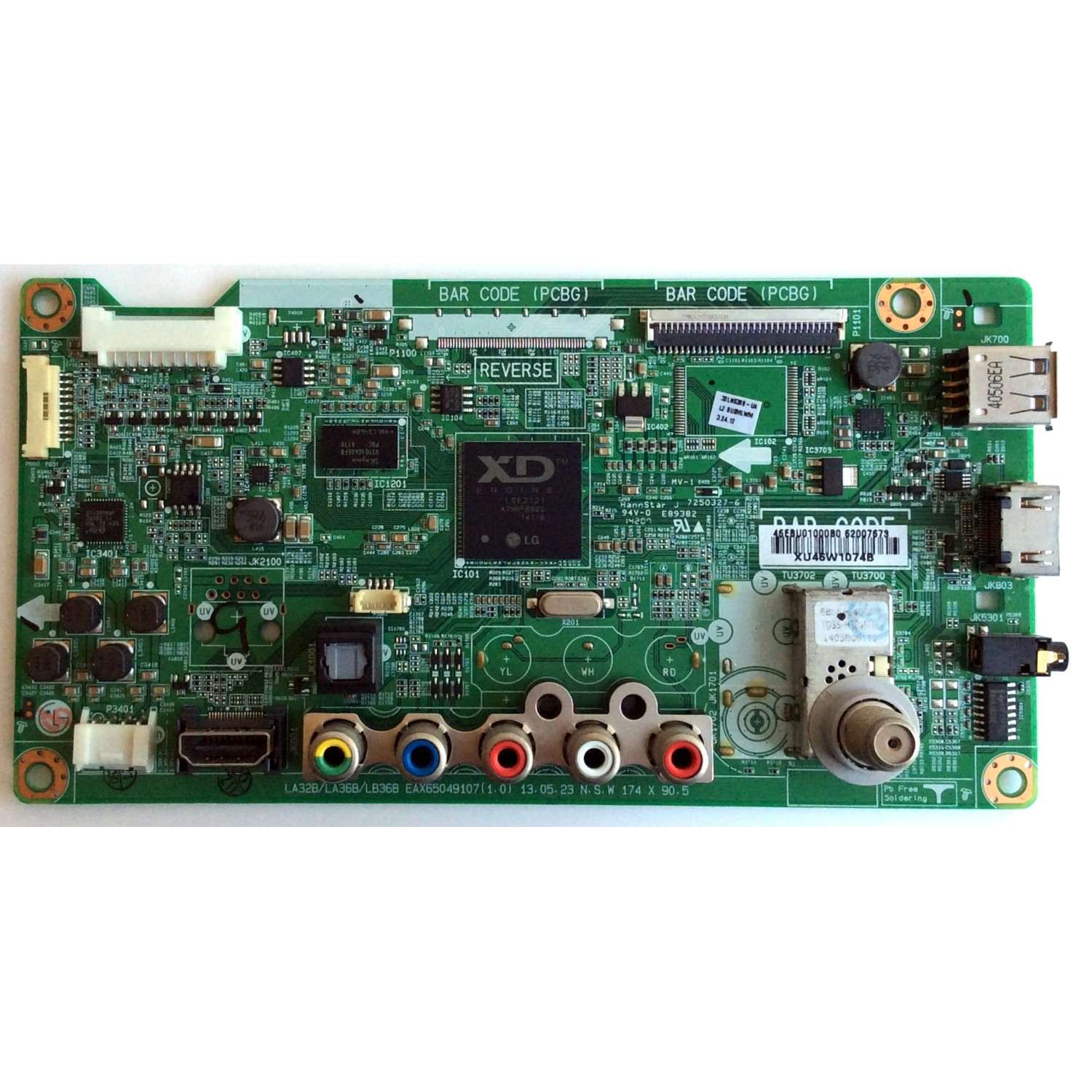 MAIN / LG EBU62007673 / EBU010001G / EAX65049105(1.1) / 62007673 / SUSTITUTA EBR75172695 V.1 / PANEL`S HC320DXN-VHFP1 / NC320DXN SAAP1 / HC320DXN-ABFP1 / HC320DXN-VHFPA-21XX / MODELOS 32LN5300-UB.AUSYLJM / 32LN530B-UA.BUSYLWM / BUSFLWM / BUSMLWM